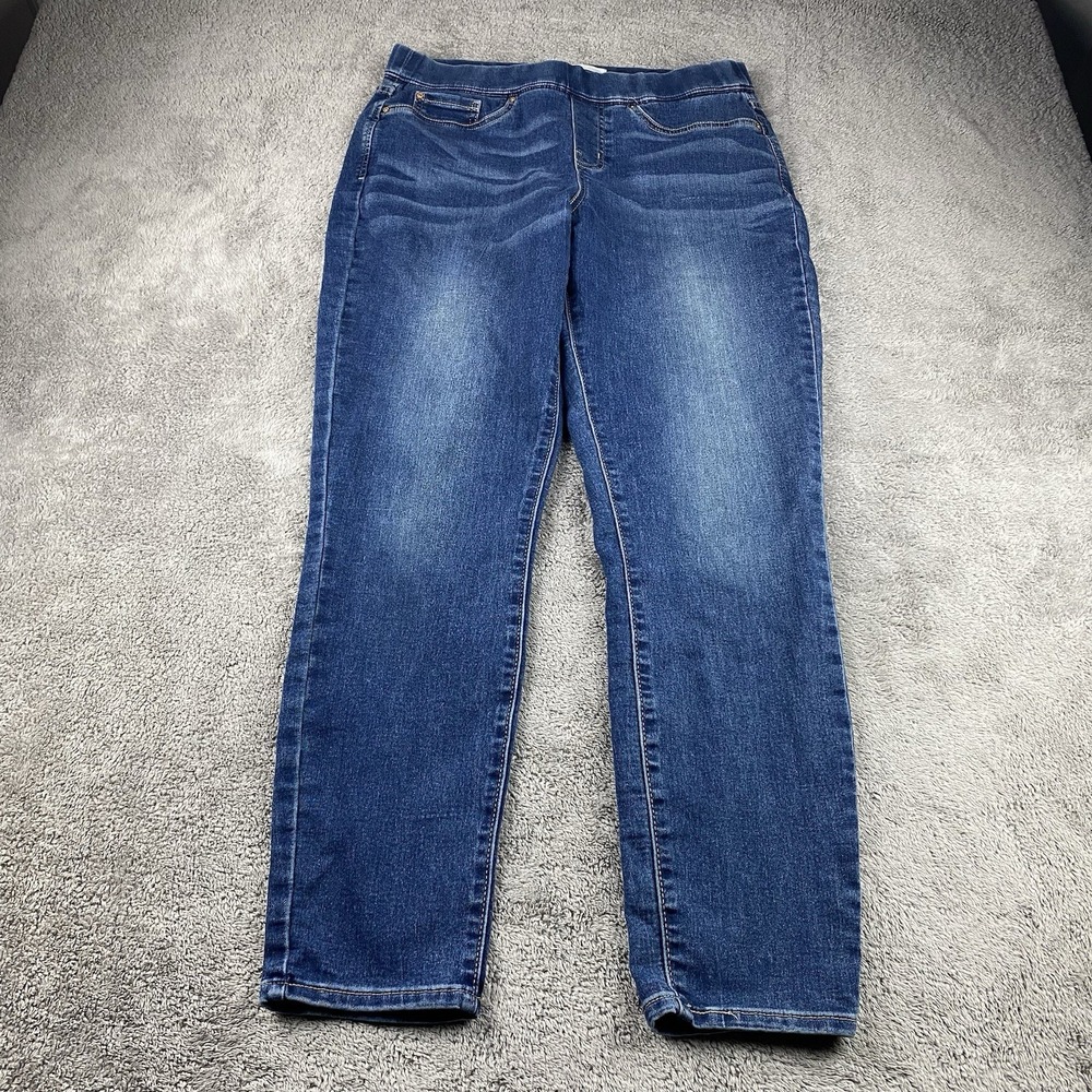 Signature Levi Strauss Gold Totally Shaping Pull On Skinny Jeans Womens 10 30x27